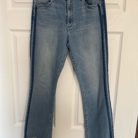 MOTHER Light Blue Straight Leg Jeans - Picture 1 of 7